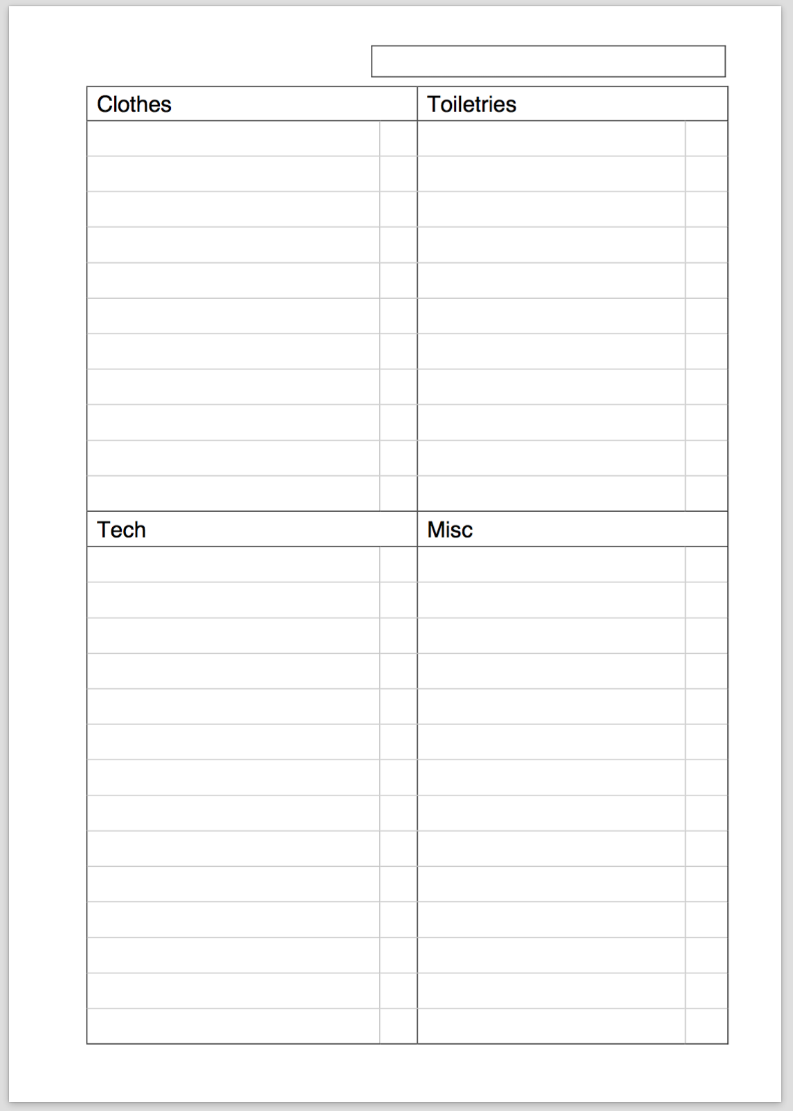 Punch Out List Template from philofaxy.com