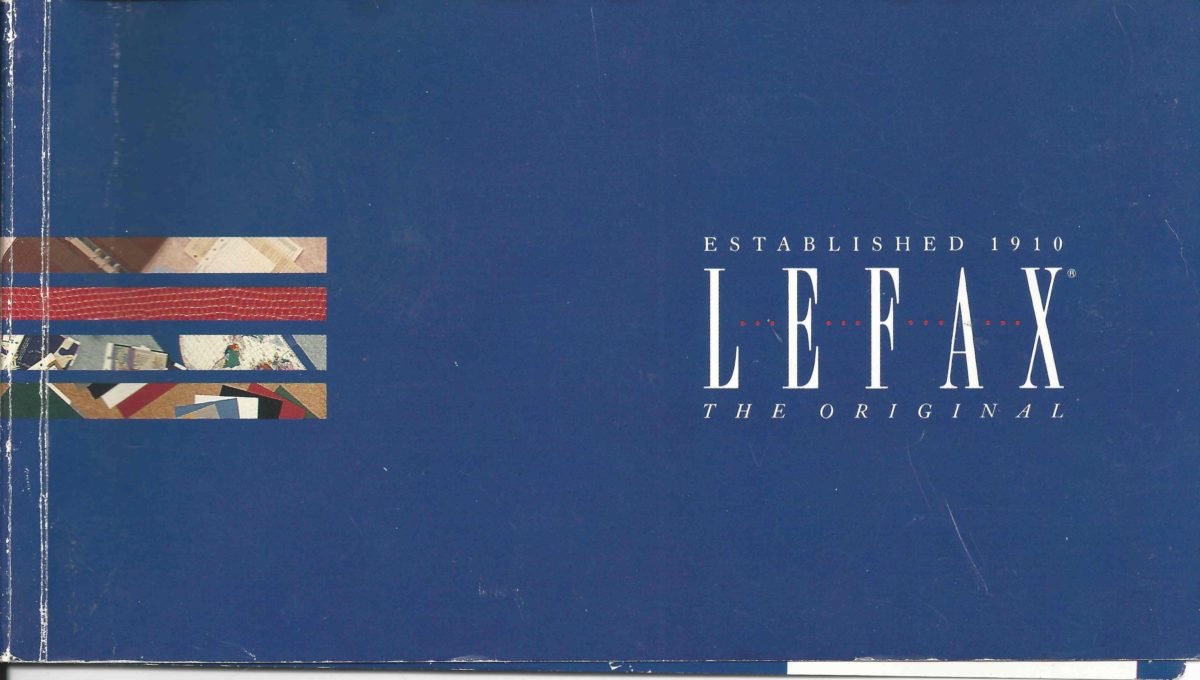 Lefax catalogue 1992