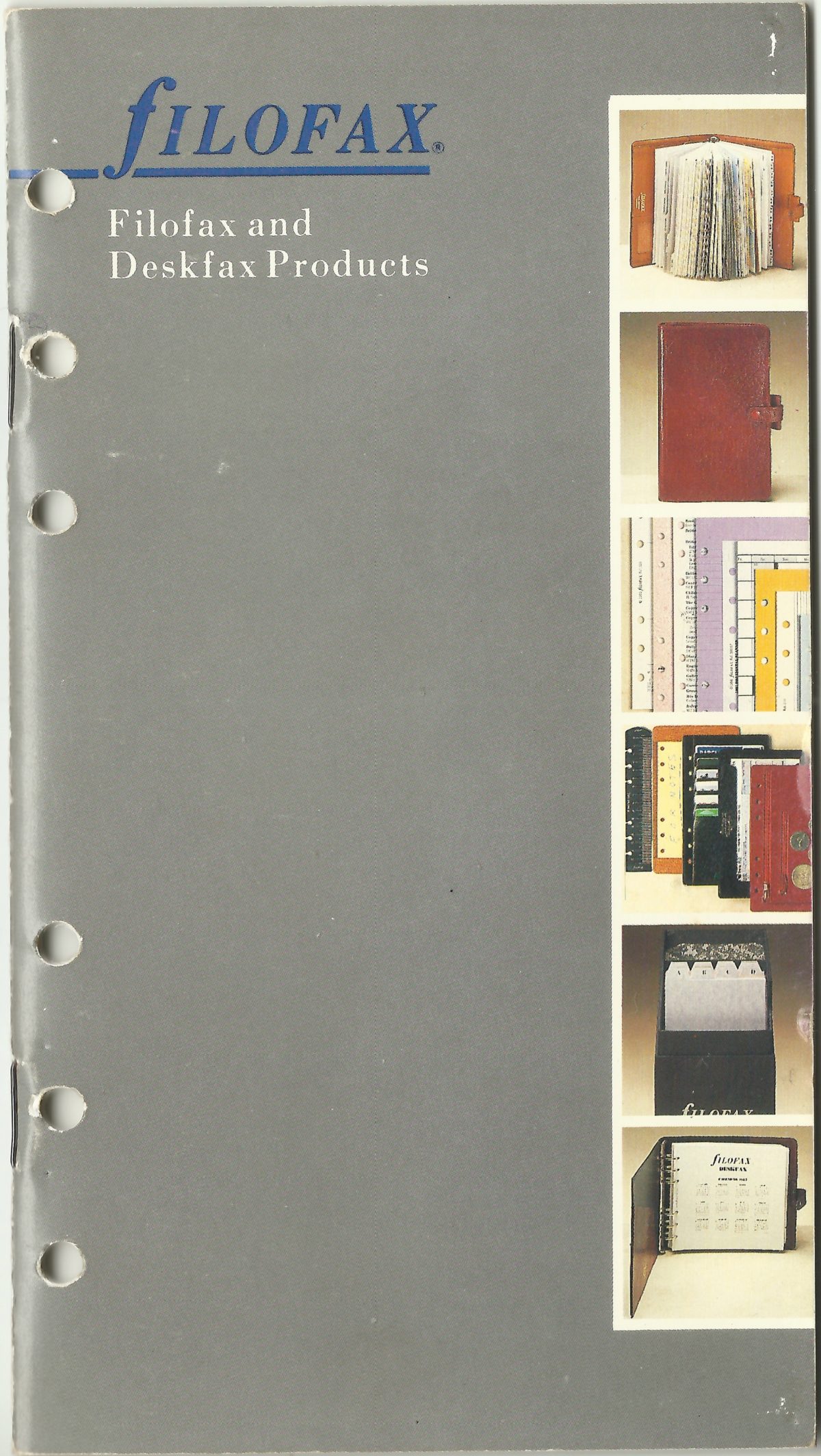 Filofax UK full catalogue 1987