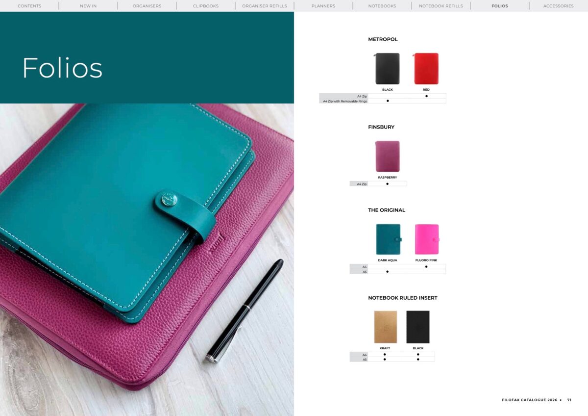 Page 37 Filofax Catalogue 2026 GLOBAL v11 – Filofax Catalogue Archive